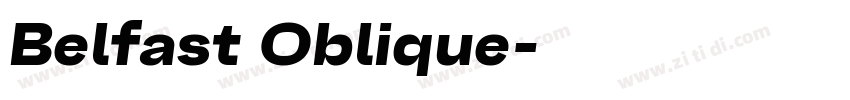 Belfast Oblique字体转换 Belfast Oblique字体转换